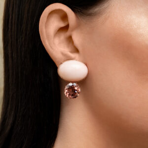 angel skin earring