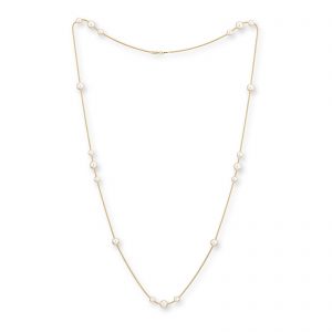 Silk Akoya Pearl Necklace, 36"