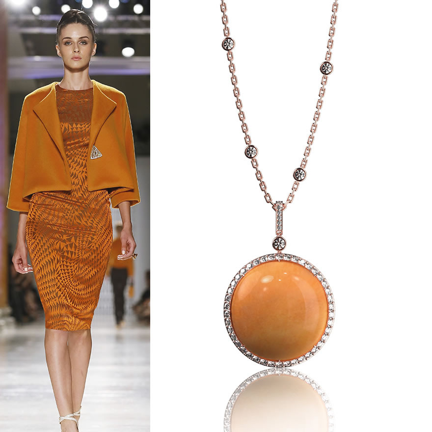 Sabrina Pereschino Runway Altaroma, June 2018, Etoile Melo Melo Pearl Pendant Necklace
