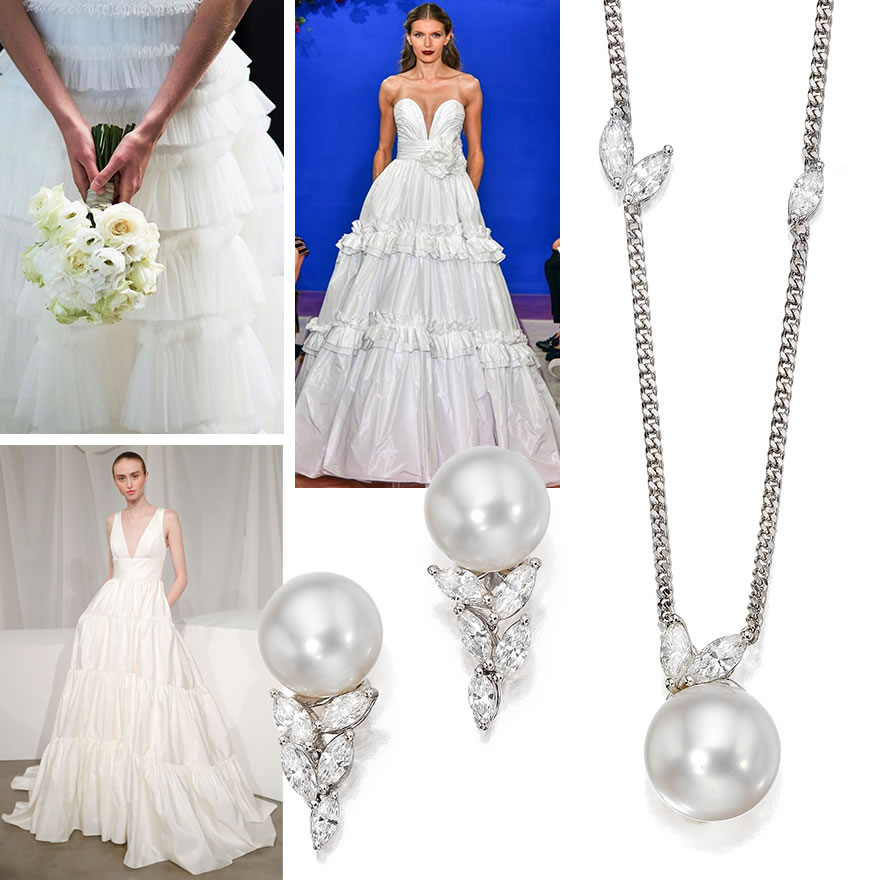 Assael Fall Bridal Tiered Skirts