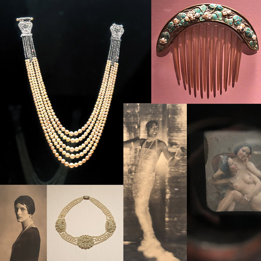 An entire section of The Alluring Body portion of the exhibit was devoted to “The Seductive Pearl.” 