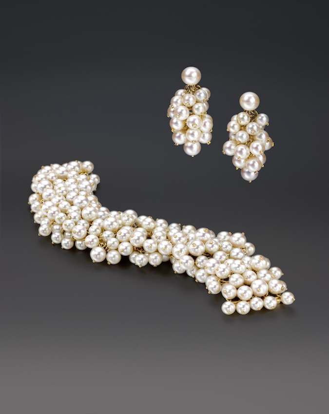 Assael Contemporary Cascade Earrings and Bracelet