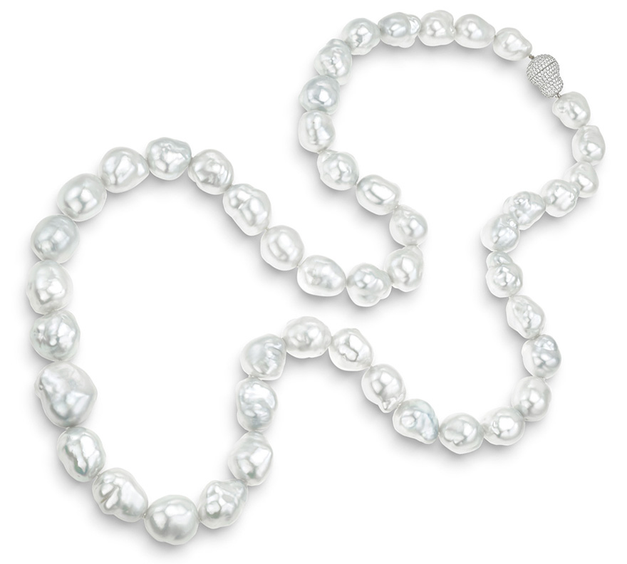 LONG SOUTH SEA BAROQUE PEARL NECKLACE