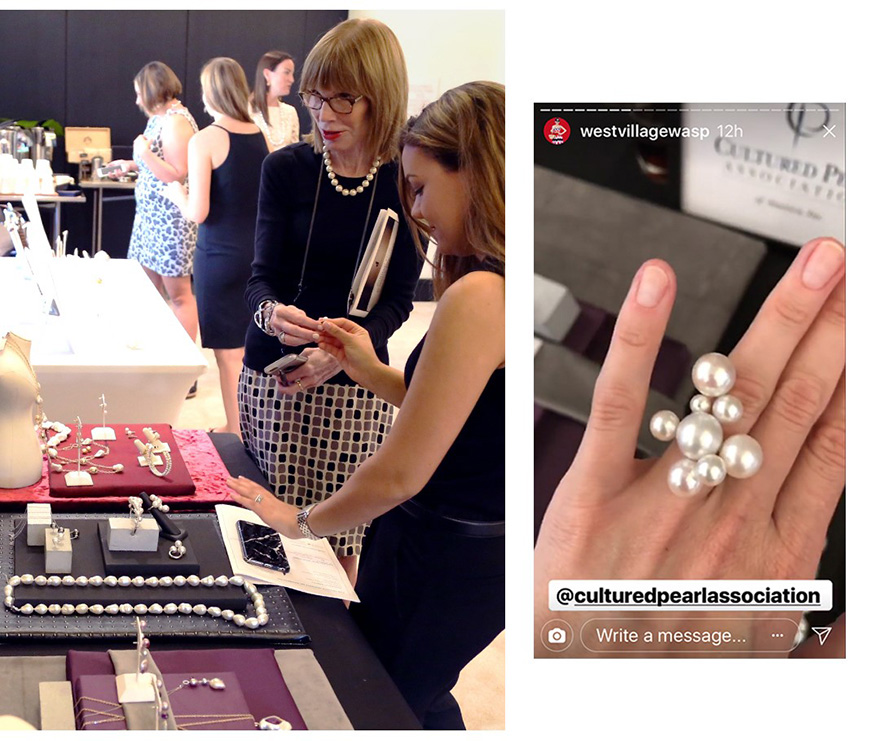 Luxury publisher and editor Sue Perry was stopped in her tracks by the innovative new Bubbles by Sean Gilson designs, and @westvillagewasp showed a heart full of love for the Bubbles large ring in a wonderful InstaGram story.