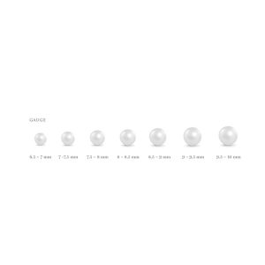 Akoya Pearl Stud Earrings in White Gold