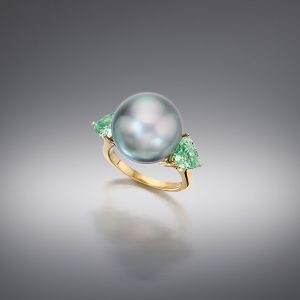 Assael Tahitian Green Tourmaline Ring