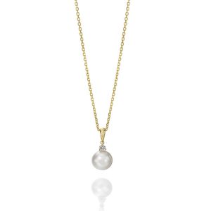 Akoya “Beth” Yg Drop Pendant