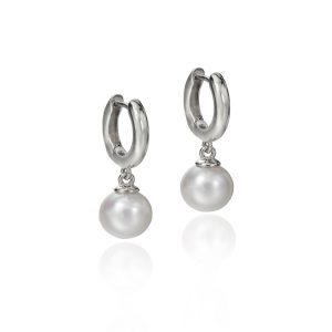 Assael Akoya kate earrings white gold
