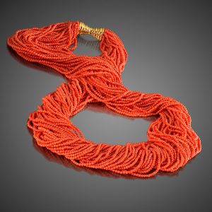 Corallia Collection Multi-Strand Sciacca Coral Necklace