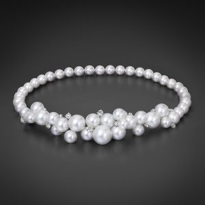 South Sea Pearl & Diamond Bubble Necklace Tiara by Sean Gilson for Assael