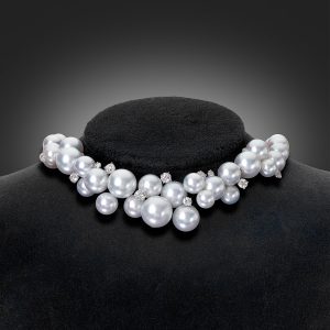 South Sea Pearl & Diamond Bubble Necklace Tiara by Sean Gilson for Assael