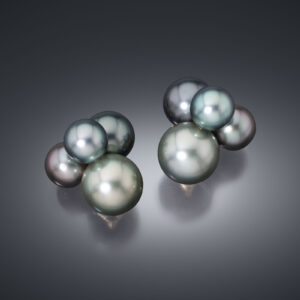 4-Bubble Tahitian Pearl Earrings by Sean Gilson for Assael