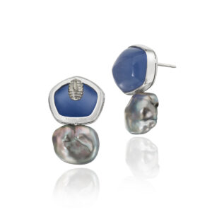 Assael earrings star a Pair of Tahitian Keshi Pearls