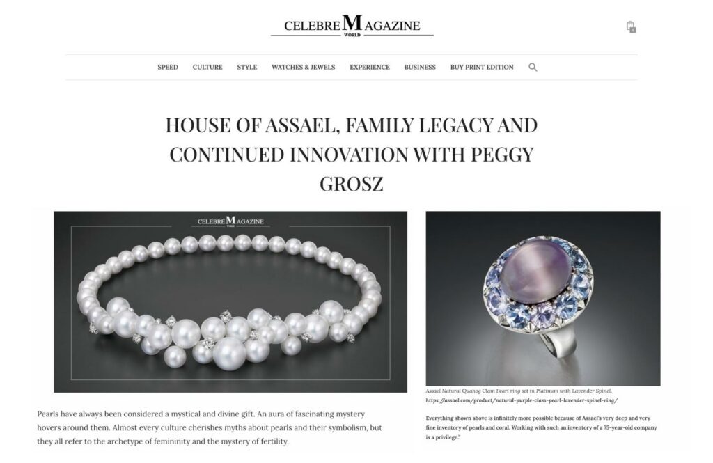 Celebre Magazine Features Assael