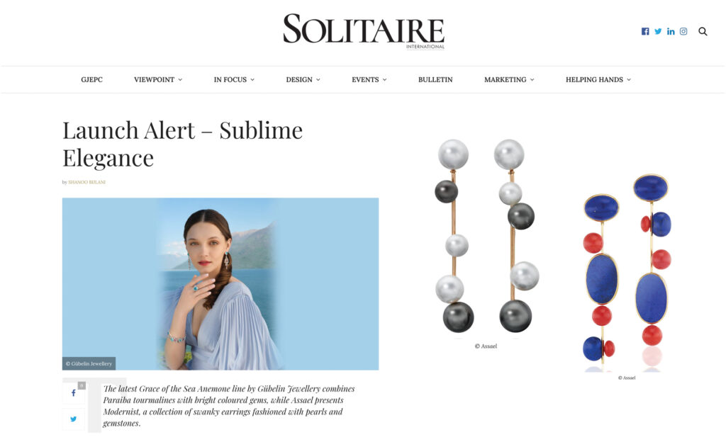 Assael presents Modernist, a collection of swanky earrings fashioned with pearls and gemstones