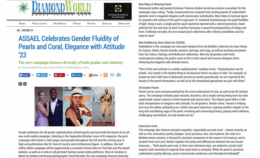 The Diamond World features Assael