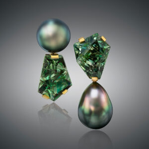 Two Tahitian Natural Color Cultured Pearl
