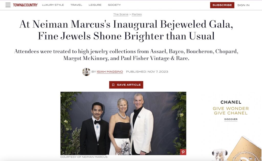 assael at neiman marcus gala