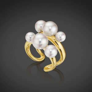 Akoya 6-pearl ring by Sean Gilson for Assael
