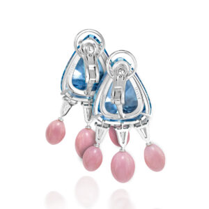 natural conch pearl earrings